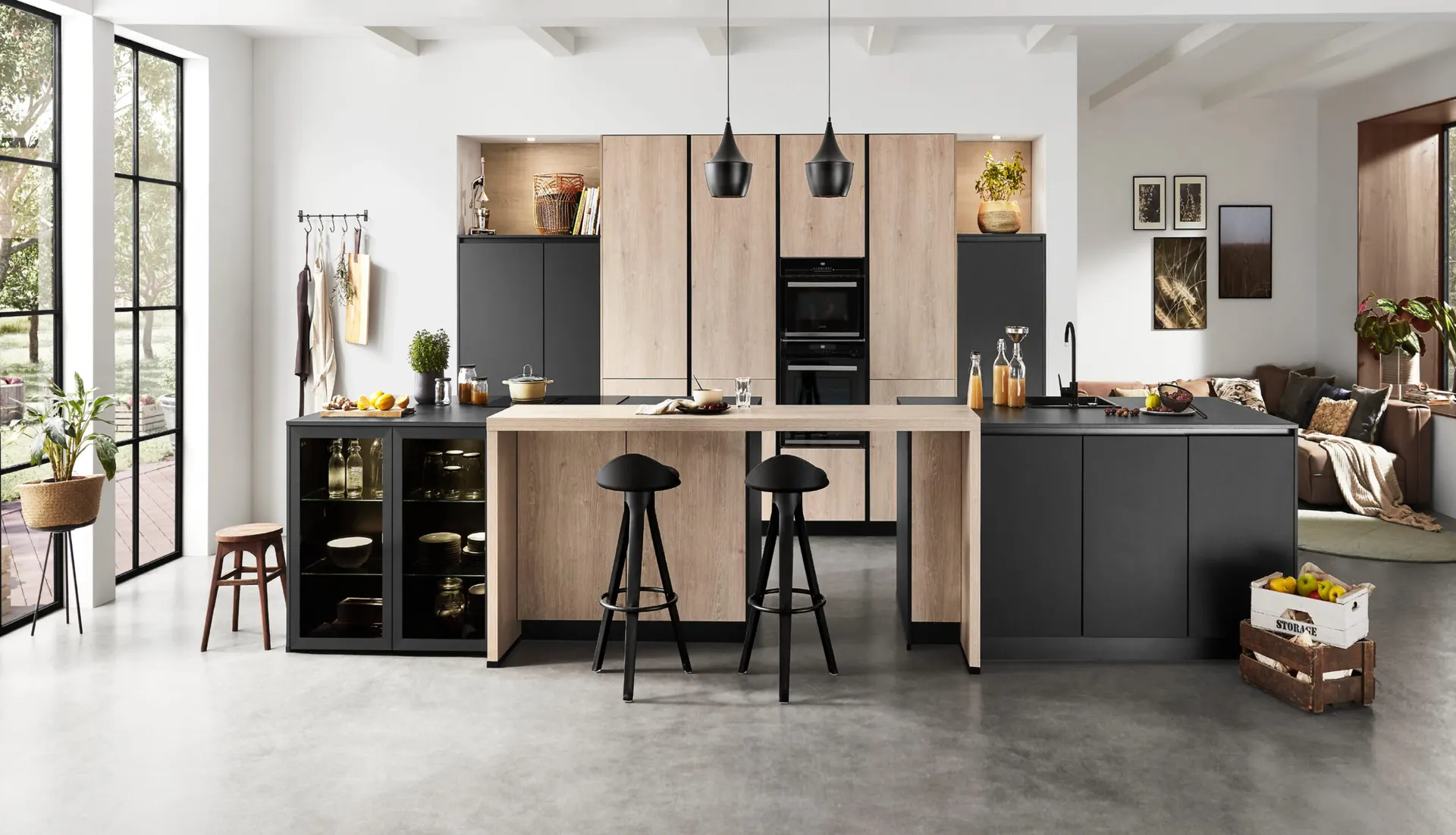 Contemporary open-plan kitchen by German Kitchen Design